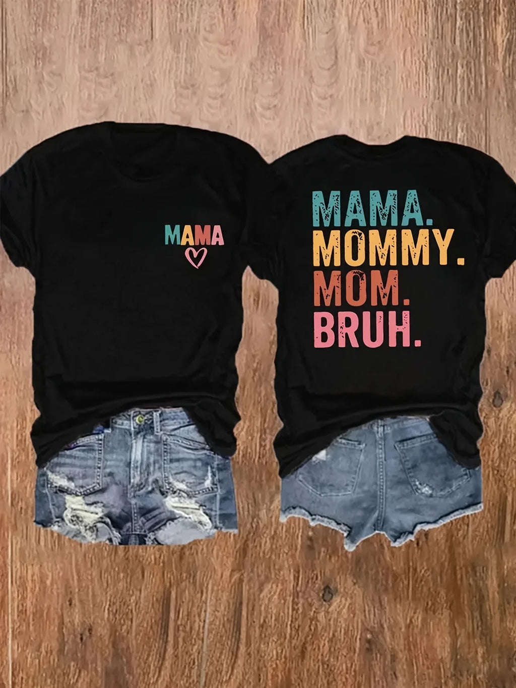 T-shirt maman imprimé “Mama” – Cadeau fête des mères et anniversaire