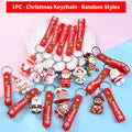 Porte-clés Père Noël 3D en silicone – Cadeau de Noël original, 6PCS/3PCS/1PC