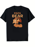 T-shirt papa “Papa Bear” – Cadeau fête des pères et anniversaire