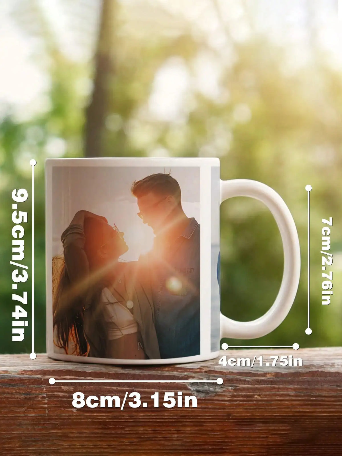 Tasse Mug personnalisé avec 1, ou 3 photos – Cadeau couple, anniversaire, fête des mères ou des pères