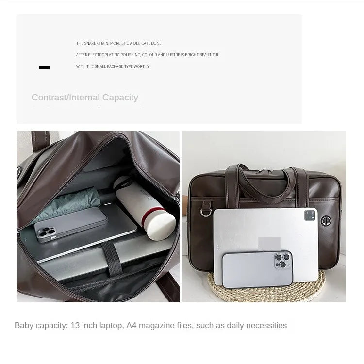 Japanese Casual PU Shoulder Bag Junior High School Students School Bag Handbag Anime Uniform Bag Tote Bags for Women Bolsos