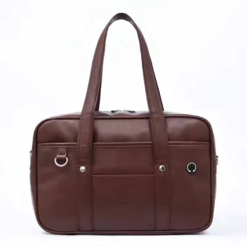 Japanese Casual PU Shoulder Bag Junior High School Students School Bag Handbag Anime Uniform Bag Tote Bags for Women Bolsos